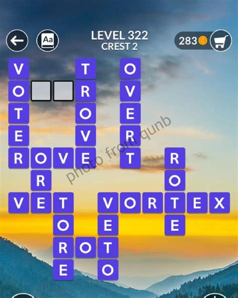 Wordscapes Level 322 .